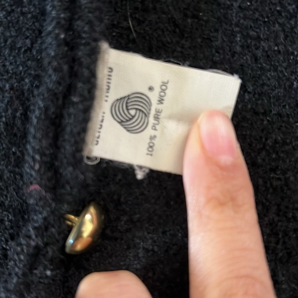 Geiger black waist jacket  fits like M, 100% wool - Picture 4 of 8